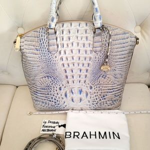 Brahmin NWT Lrg Duxbury Bluestone Melbourne Orig. $295, Ady wallet available!